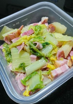 【作り置き】白菜とベーコンの塩麹煮-レシピのメイン写真