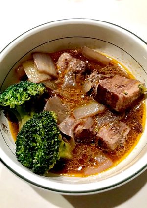 簡単やわらか！豚肉の赤ワイン煮-レシピのメイン写真