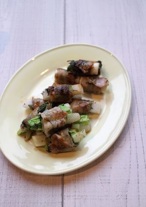 冬野菜の大葉巻き焼き-レシピのメイン写真