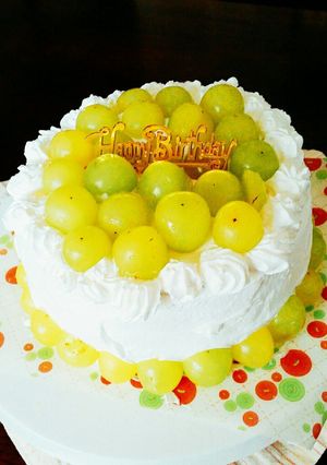 ∞∞シャインマスカットのせケーキ∞∞-レシピのメイン写真