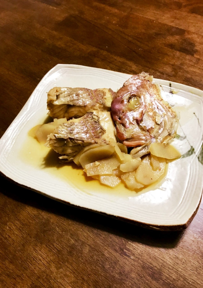 キクイモと鯛の煮付け-レシピのメイン写真