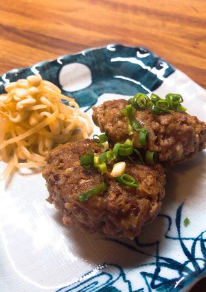 簡単！合い挽き肉のつくねwith砂ずり♪-レシピのメイン写真