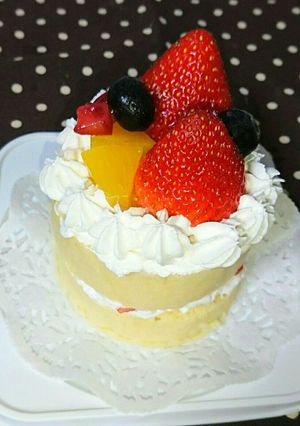 簡単♪＊蒸しパンでケーキ＊-レシピのメイン写真