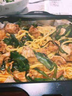 つまみに!ラクックでホルモン旨焼きそば-レシピのメイン写真
