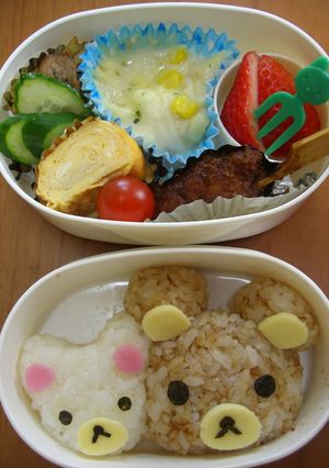 リラックマ＆コリラックマ弁当（キャラ弁）-レシピのメイン写真