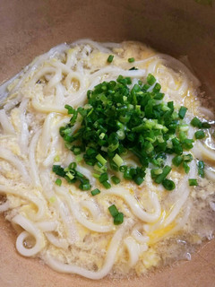 お鍋の〆に!かき玉うどん-レシピのメイン写真