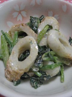 ほうれん草とちくわ♡オイマヨゴマ和え-レシピのメイン写真