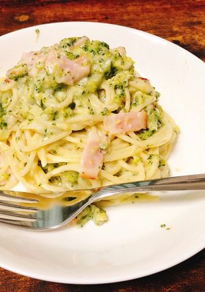 ブロッコリーのジェノベーゼ風パスタ-レシピのメイン写真