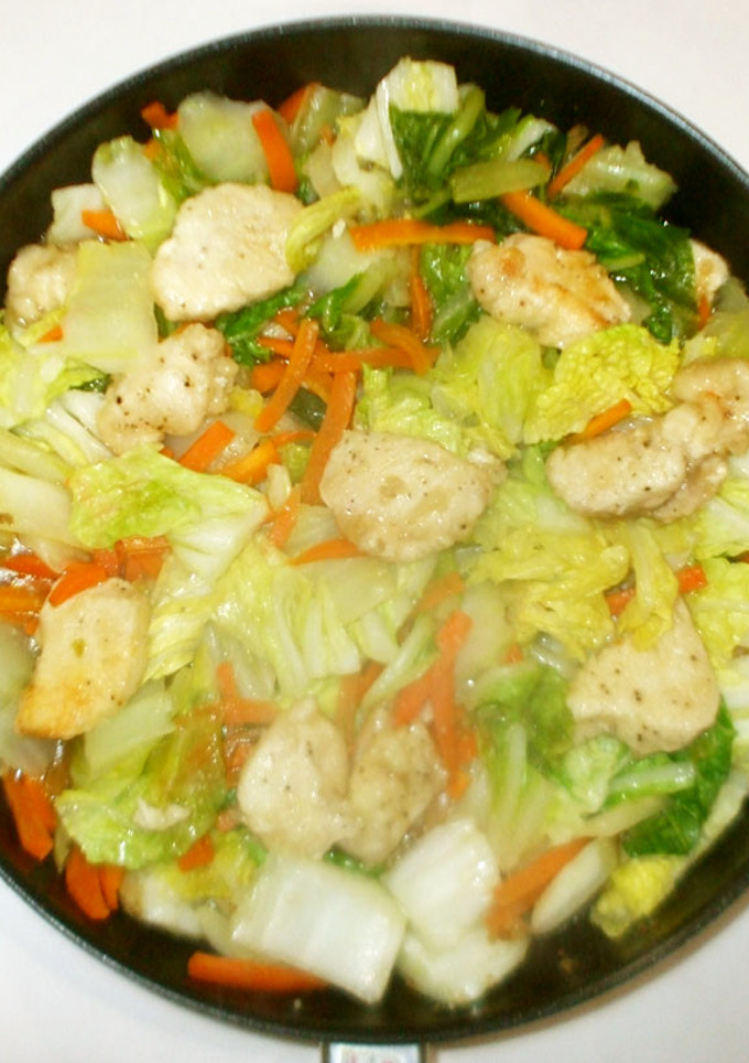 鶏むね肉と白菜の中華炒め♪簡単-レシピのメイン写真