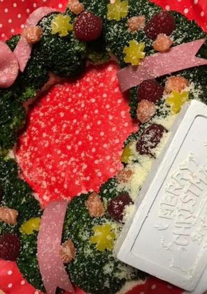 ポテトサラダとブロッコリーのリースサラダ-レシピのメイン写真