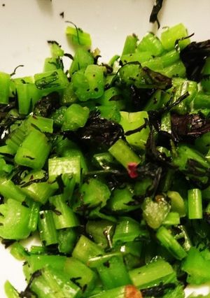 サラダカラシナの高菜風（梅昆布茶-レシピのメイン写真