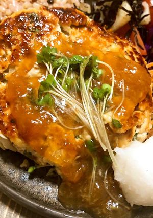梅と大葉の和風 鶏ハンバーグ-レシピのメイン写真