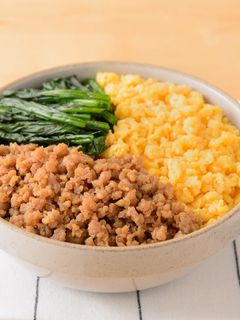 鶏そぼろの三色丼-レシピのメイン写真
