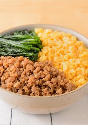 鶏そぼろの三色丼-レシピのメイン写真