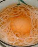☆居酒屋つきだし風☆温泉卵そうめん♪