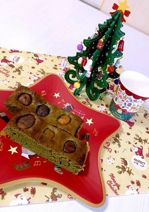 大豆粉とグリーンティーのヘルシーケーキ-レシピのメイン写真