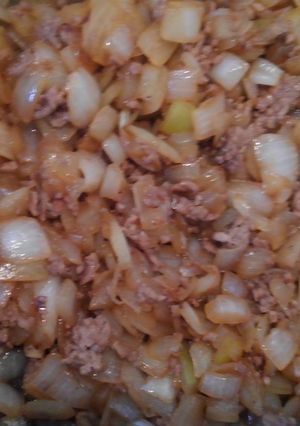 余ったタレの活用！玉ねぎとひき肉のおかず-レシピのメイン写真