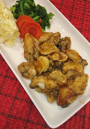 牡蠣のガーリックソース焼き-レシピのメイン写真