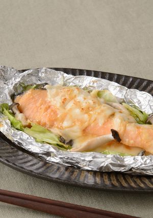 銀鮭のみそチーズホイル焼き-レシピのメイン写真