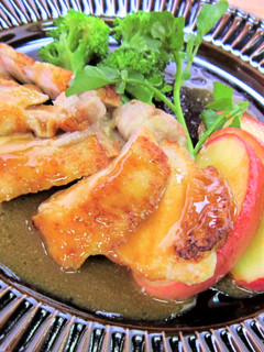 チキンとリンゴのグリル和風クリームソース-レシピのメイン写真