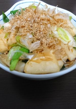葱と蕪と揚げの炒め物-レシピのメイン写真