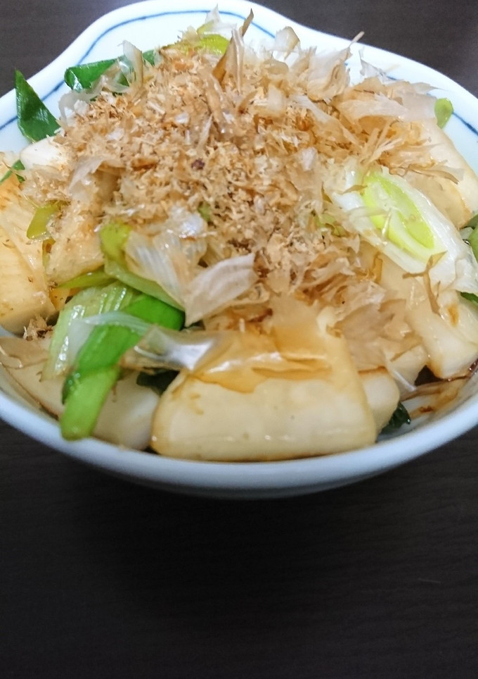 葱と蕪と揚げの炒め物-レシピのメイン写真