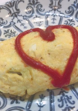 ひき肉と玉ねぎのオムレツ-レシピのメイン写真