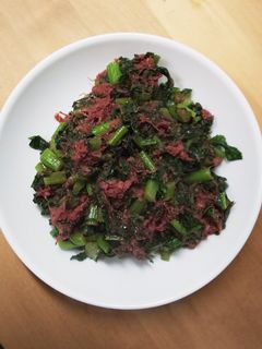 大根葉っぱとコンビーフ簡単炒め-レシピのメイン写真