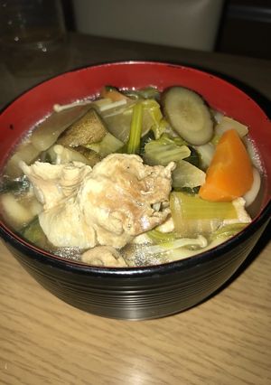冷蔵庫の残り野菜で煮込みうどん✨-レシピのメイン写真