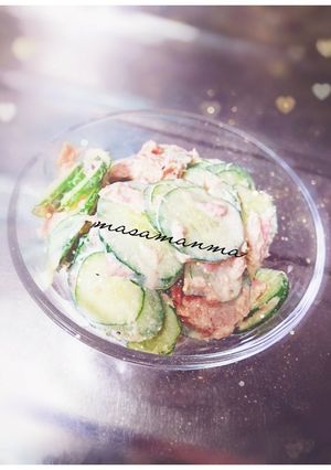 ♡きゅうツナサラダ♡-レシピのメイン写真