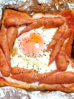 ウィンナーエッグトースト-レシピのメイン写真