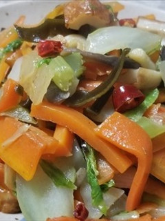 平茸、野菜、ちくわの油炒め・塩味-レシピのメイン写真