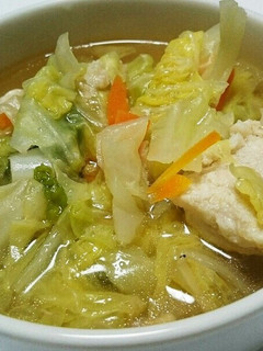 ☆簡単☆鶏団子とたっぷり野菜の中華スープ-レシピのメイン写真