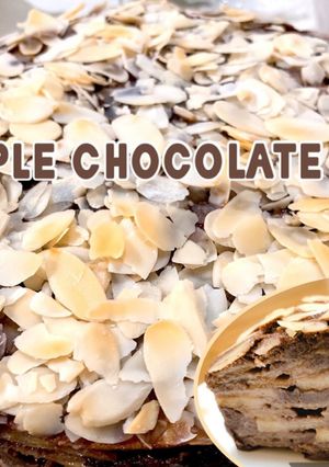 りんご大量消費!綺麗な林檎チョコケーキ-レシピのメイン写真