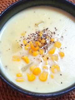 電子レンジで✿ジャガイモとコーンのスープ-レシピのメイン写真