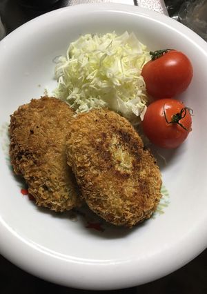 かぼちゃの煮物からのパンプキンコロッケ-レシピのメイン写真