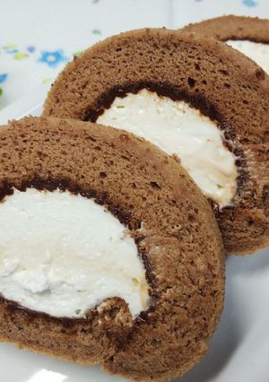 ふんわり～チョコロールケーキ☆-レシピのメイン写真
