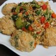 レンジで調理♪鶏団子の野菜中華あん