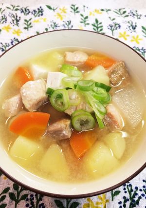 給食のレシピ 石狩汁-レシピのメイン写真