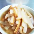 麺つゆ×オイスターで大根さつま揚げの煮物