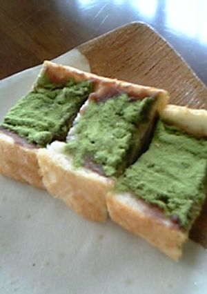 バチ☆バチ音がするトースト・小倉抹茶味-レシピのメイン写真