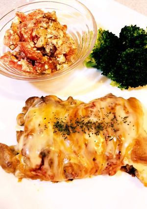 【簡単】チキンのイタリア風チーズ焼き-レシピのメイン写真
