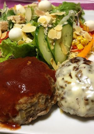 チーズのせハンバーグ-レシピのメイン写真