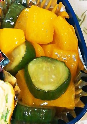 材料3つ！パプリカと胡瓜の味ぽんマリネ-レシピのメイン写真