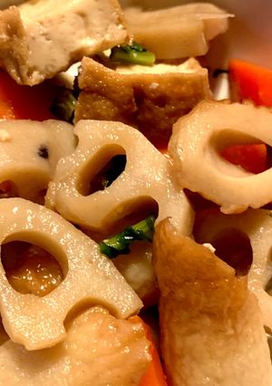 蓮根と竹輪と厚揚げの煮物-レシピのメイン写真