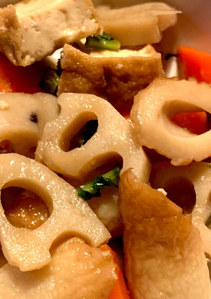 蓮根と竹輪と厚揚げの煮物-レシピのメイン写真