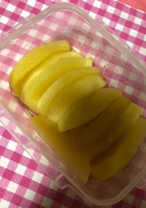 レンジでりんごの甘煮-レシピのメイン写真
