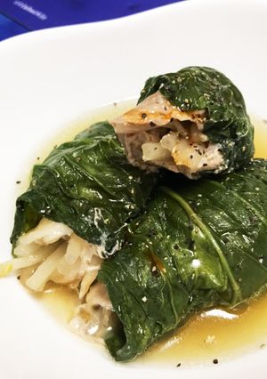 もやしと豚肉の青梗菜ロール-レシピのメイン写真