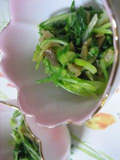 簡単!水菜とザーサイの和え物-レシピのメイン写真