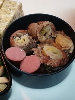 長ねぎの豚肩ロース巻き煮込み-レシピのメイン写真